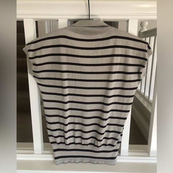 Vintage Dolce & Gabbana silk striped polo shirt - Picture 5 of 13